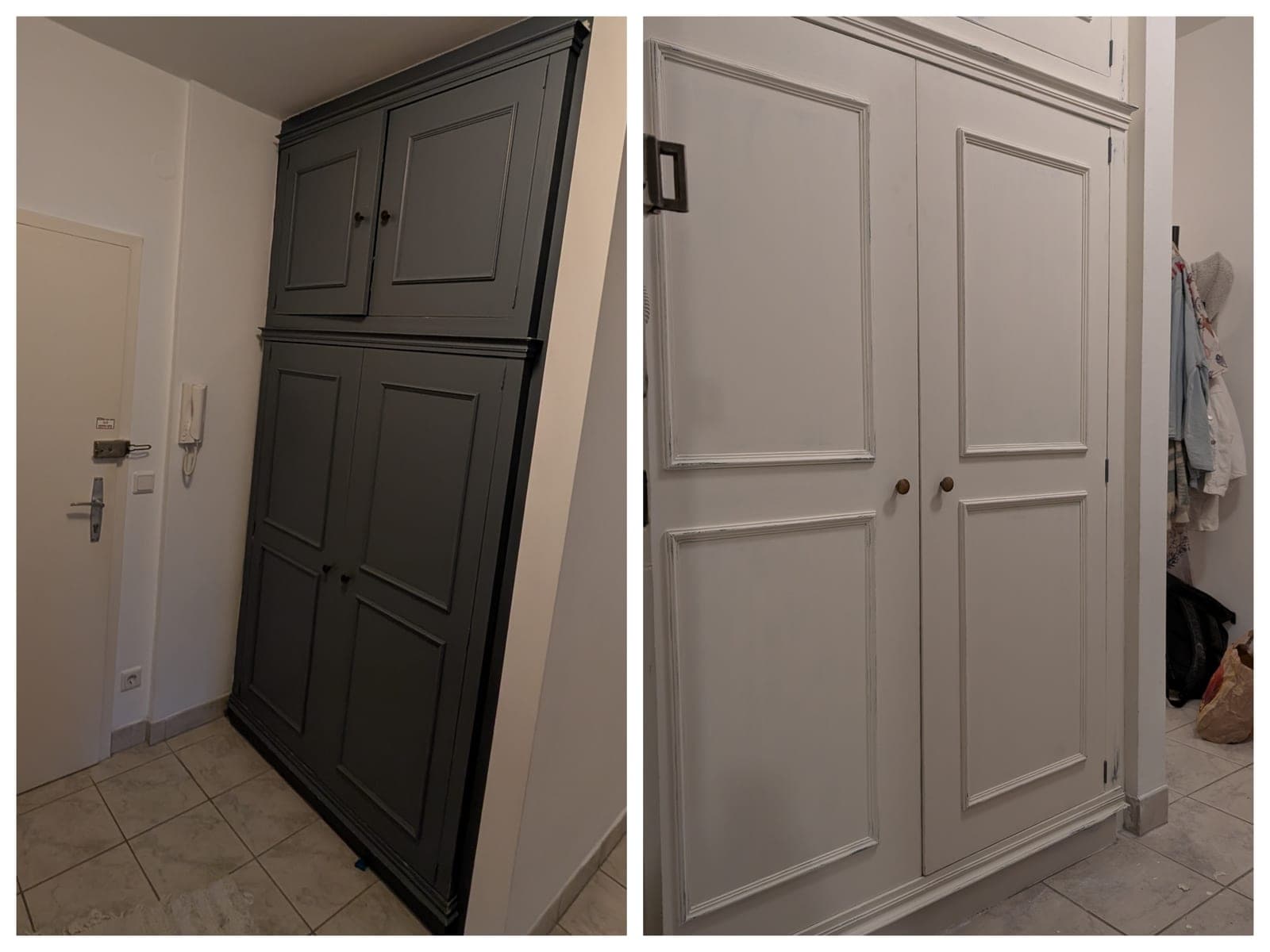 Einbauschrank Renovierung Altbau Garderobe streichen Wien