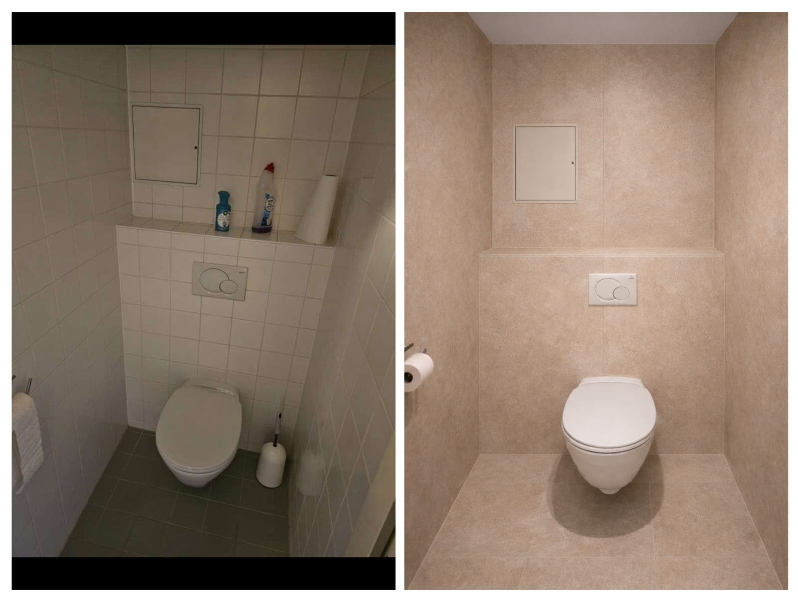 Fugenlose WC Sanierung Mikrozement Handwerker Wien