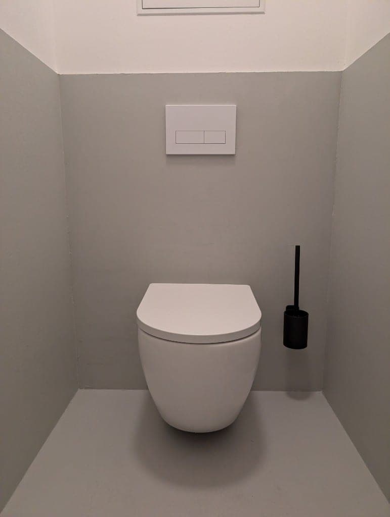 Mikrocement WC fugenlos Wien Cemher Betonoptik
