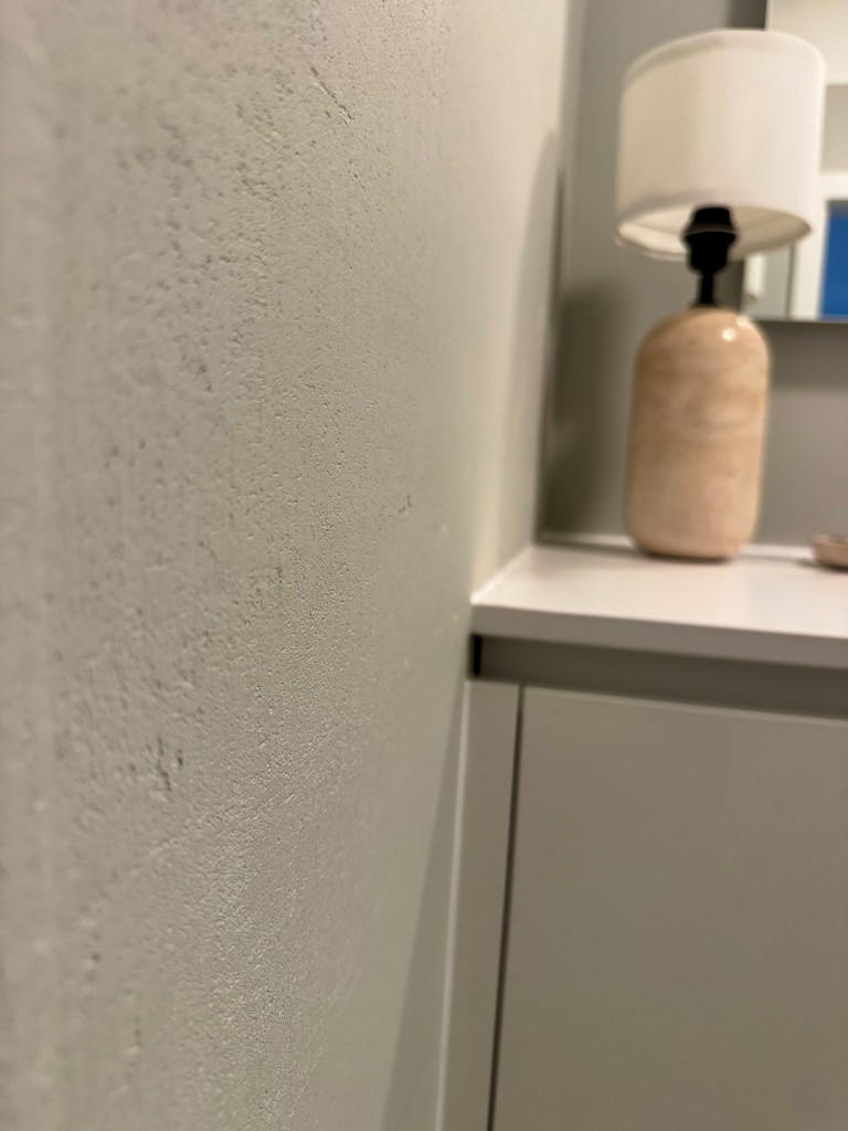 Mikrozement Oberfläche Textur Detail fugenlos Wien